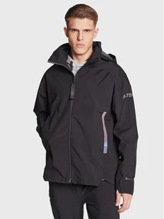 adidas Kurtka przeciwdeszczowa Terrex Ct Myshelter H65700 Czarny Regular Fit - Odzież trekkingowa męska - miniaturka - grafika 1