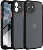 Etui i futerały do telefonów - Etui matowe Supero do iPhone 11, czarno-półprzezroczyste - miniaturka - grafika 1