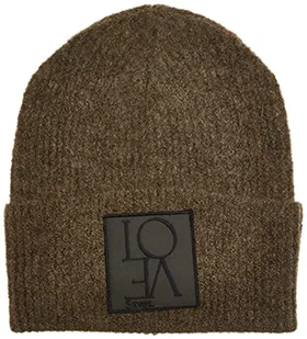 Sisley Czapka damska 109RMA002 Hat, Brown Melange 84Y, OS - Czapki damskie - miniaturka - grafika 1