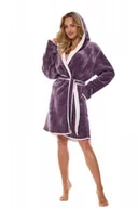 Szlafroki damskie - Szlafrok Sara Short 2417 Amethyst - l&l - miniaturka - grafika 1