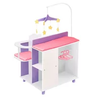 Akcesoria dla lalek - Olivia's Little World TD-0203 a Princess Doll Furniture Baby Changing Station with Storage, 18 cali - miniaturka - grafika 1