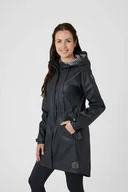 Kurtki jeździeckie - Horze Płaszcz damski przeciwdeszczowy DANIA PU - dark navy - miniaturka - grafika 1