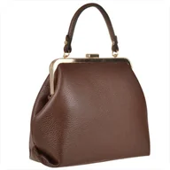Torebki damskie - Brązowa torebka skóra naturalna bigiel retro - miniaturka - grafika 1