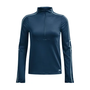 Damska Koszulka z długim rękawem UNDER ARMOUR UA TRAIN CW 1/2 ZIP 1373969-437 – Niebieski - Koszulki i topy damskie - miniaturka - grafika 1