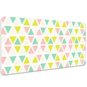 Podkładki na biurko - Duża podkładka na biurko Kolorowe trójkąty 100x50cm, Dywanomat - miniaturka - grafika 1