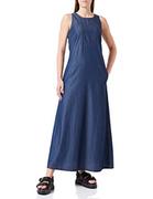 Sukienki - Love Moschino Damska sukienka bez rękawów, niebieska, rozmiar 42, niebieski, 42 - miniaturka - grafika 1