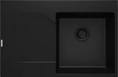 Zlewozmywaki - Deante Zlewozmywak granitowy 1-komorowy Evora czarna nero ZQJ_N11L - miniaturka - grafika 1