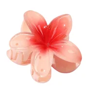 Ozdoby do włosów - SPINKA KLAMRA szczęka duża do włosów KWIAT kwiatek HAWAJSKA - miniaturka - grafika 1