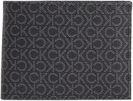 Portfele - Calvin Klein Męski portfel TRIFOLD 10CC W/COIN, klasyczny mono czarny, rozmiar 0ne, Klasyczny mono czarny, 0ne Size - miniaturka - grafika 1