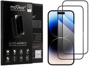 Szkła hartowane na telefon - 2 Szt. | moVear 3D Pro-E - Szkło Hartowane Do Apple Iphone 14 Pro Max (6.7") Na Cały Ekran | Do Etui, Fullglue, 9H - miniaturka - grafika 1