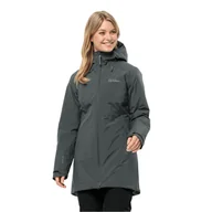 Kurtki damskie - Damski płaszcz Jack Wolfskin HEIDELSTEIN INS JKT W slate green - XS - miniaturka - grafika 1