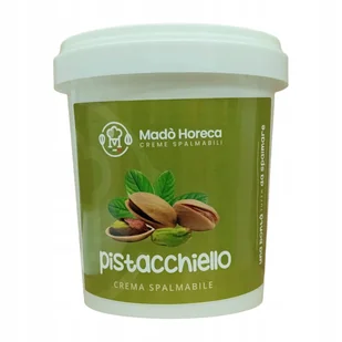 Krem pistacjowy włoski 1 kg Pistacchiello Crema Spalmabile 1kg Mado duży - Słodkie kremy i masła - miniaturka - grafika 1
