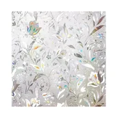 Okleiny - Folia okienna elektrostatyczna 3D, 44,5 x 200 cm, zapewniająca prywatność, anty-UV, dekoracyjna, zabezpieczająca przed podglądaniem, z nadrukiem kwia - miniaturka - grafika 1