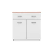 Komody - Komoda 2D1S Top Mix Biały Mebel Bos Biały - miniaturka - grafika 1