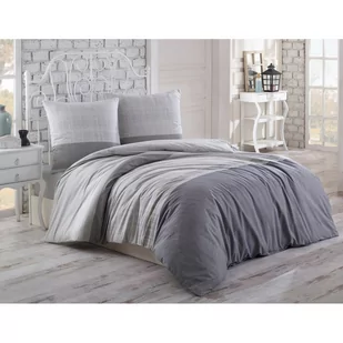 BedTex Pościel bawełniana Spencer szara, 220 x 200cm, 2 szt. 70 x 90 cm, 220 x 200 cm, 2 szt. 70 x 90 cm - Pościel - miniaturka - grafika 1