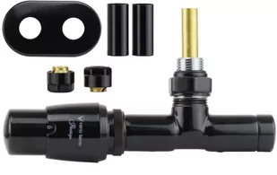 Zawór termostatyczny zespolony 50mm UNICO czarny błyszczący lewy Cu All in One - Zawory i kraniki - miniaturka - grafika 1