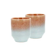 Kubki - Pomarańczowe kamionkowe kubki zestaw 2 szt. na espresso 80 ml Styles – Villa Collection - miniaturka - grafika 1