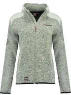 Kurtki damskie - Geographical Norway Kurtka polarowa "Tourbillone" w kolorze szaro-białym - miniaturka - grafika 1