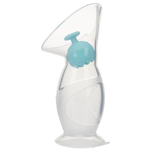 Dr. Talbot's Nuby - jednoczęściowa ręczna ręczna silikonowa pompka do mleka - ręczna pompka do mleka z miękkiego silikonu dla optymalnego komfortu - 120 ml - nie zawiera BPA