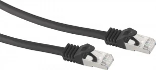S/CONN kabel sieciowy o maksymalnej łączności - kabel krosowy RJ45 S/FTP, PIMF, kabel surowyCat.7, bezhalogenowy, czarny, 1,0 m (75511-S) - Kable miedziane - miniaturka - grafika 1