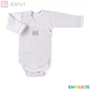 BODY TRUE LOVE DŁ DZ SZARY Ewa Klucze - 62 - Body dla niemowląt - miniaturka - grafika 1
