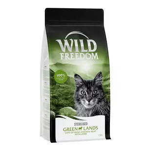 Wild Freedom Adult "Green Lands" Sterilised, jagnięcina - 2 kg - Sucha karma dla kotów - miniaturka - grafika 1