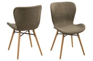 Krzesła - 2x PKline krzesło do jadalni BALI khaki krzesło do kuchni krzesło grupa krzeseł - miniaturka - grafika 1