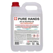 Dezynfekcja - PŁYN DO DEZYNFEKCJI RĄK I SKÓRY PURE HANDS 70% 5l - miniaturka - grafika 1