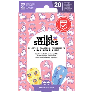 Wild Stripes Kids Sensitive, plastry dla dzieci, Fantasy, 20 sztuk - Inne akcesoria do pielęgnacji dzieci - miniaturka - grafika 1
