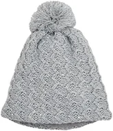 Czapki damskie - Sterntaler Dziewczęca czapka z dzianiny, szary (Silber Melange 542), 53 cm - miniaturka - grafika 1