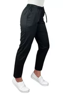 Odzież medyczna - Cygaretki medyczne damskie  COMFORT FLEX elastyczne czarne L - miniaturka - grafika 1