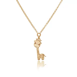 Naszyjnik z żyrafą srebro pozłacane - Naszyjniki - miniaturka - grafika 1