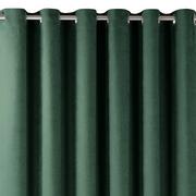 Zasłony - Zasłona MILANA kolor butelkowa zieleń styl klasyczny srebrne przelotki metalowe srebrne szenila 220x245 homede - CURT/HOM/MILANA - miniaturka - grafika 1