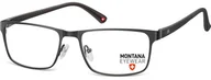 Okulary korekcyjne, oprawki, szkła - Montana Okulary oprawki prostokątne optyczne MM610 czarne - miniaturka - grafika 1