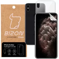 Szkła hartowane na telefon - Bizon Folia hydrożelowa na tył i przód Bizon Glass Hydrogel, iPhone Xs Max, 2 sztuki 5903896182025 - miniaturka - grafika 1