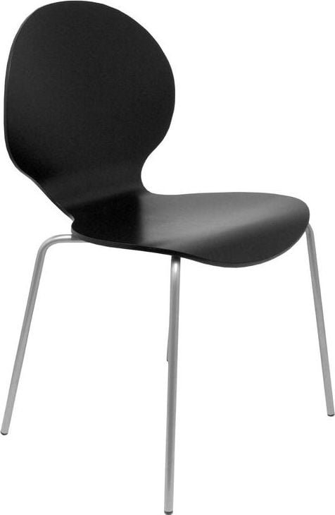 Piqueras y Crespo Krzesło Recepcyjne Peas Piqueras y Crespo 4321NE Czarny 4 uds