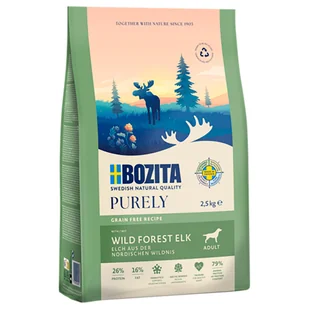 Bozita Dog Purely Adult Grain Free, łoś - 2,5 kg - Sucha karma dla psów - miniaturka - grafika 1