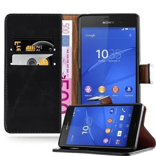 Cadorabo cador Abo  Luxury Book Style etui do Sony Xperia Z3  Case Cover pokrowiec ochronny etui z funkcją stojaka i kieszeń na kartę, Sony Xperia Z3 DE-107534 - Etui i futerały do telefonów - miniaturka - grafika 1