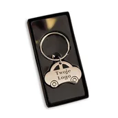 Breloki - BRELOK Metalowy Auto Z Logo Firmy - miniaturka - grafika 1