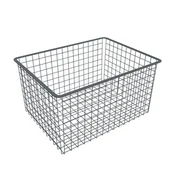 Zawiasy, okucia i inne akcesoria - Kosz wysuwany druciany 535 x 410 x 285 mm antracytowy Integri 5907708115232 - miniaturka - grafika 1
