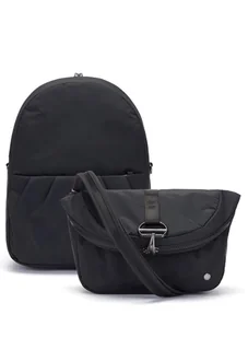 Torba / plecak antykradzieżowy damski Pacsafe CX Convertible Backpack - econyl black - Torebki damskie - miniaturka - grafika 1