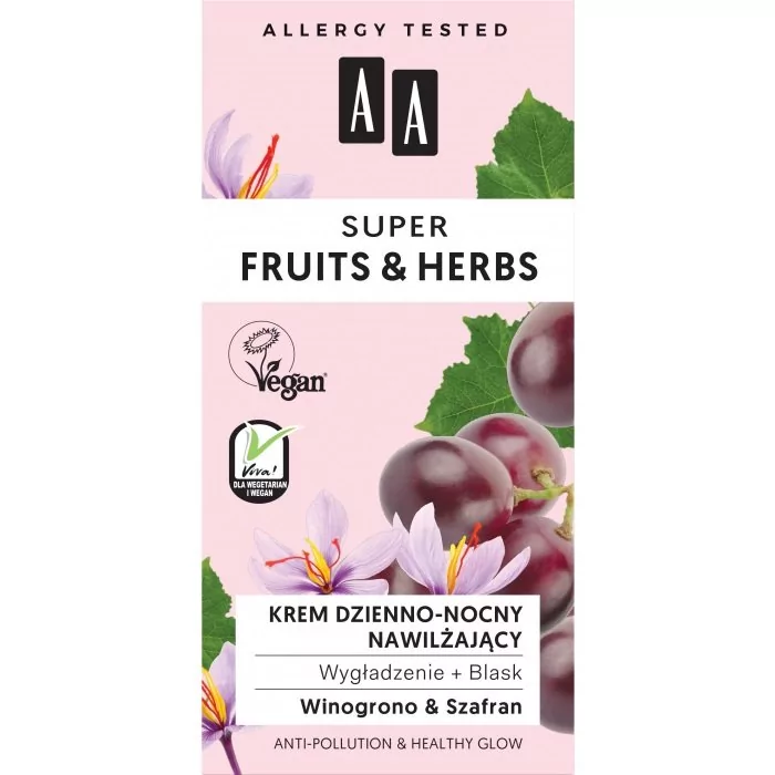 Oceanic Super Fruits & Herbs Krem dzienno-nocny nawilżający Winogrono & Szafran 50ml