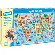 Puzzle - Puzzle Mapa świata 70 elementów - miniaturka - grafika 1