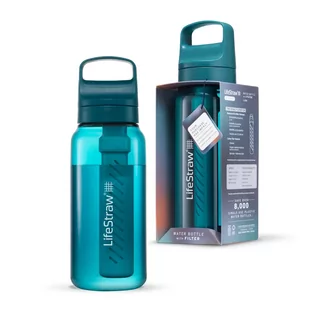 LifeStraw Go 2.0 Turkusowa butelka filtrująca 1L z dodatkowymi wkładami - Butelki filtrujące - miniaturka - grafika 2