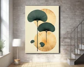 Obrazy i zdjęcia - Tropikalne liście - Plakat - Loft, Minimalizm - miniaturka - grafika 1