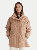 Kurtki damskie - Guess Kurtka zimowa V5BL13 WHHZ2 Beżowy Regular Fit - miniaturka - grafika 1