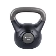 Kettlebell - InSportLine Hantla bitumiczna Kettlebell Dark 9 kg 1IN-10758 - miniaturka - grafika 1