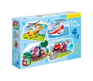 Puzzle - MULTIGRA Puzzle 4w1 baby  Pojazdy - - miniaturka - grafika 1