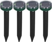 Zwalczanie i odstraszanie szkodników - Springos Solarny odstraszacz kretów 4 szt. na nornice, kuny i inne gryzonie czarno-zielony UNIWERSALNY - miniaturka - grafika 1