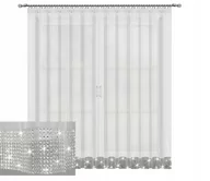 Firany - Firana Gotowa KATANIA Cyrkonie 400x250 WOAL Firana - miniaturka - grafika 1